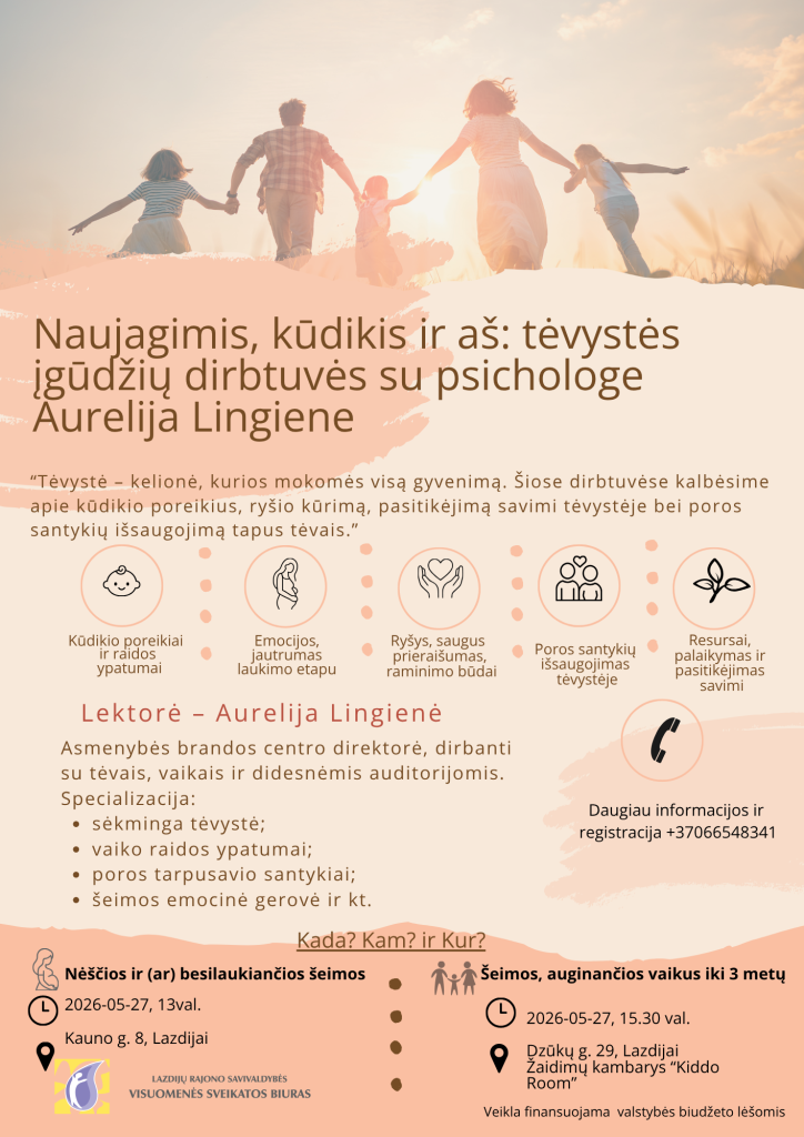Susitikimas su psichologe Aurelija Lingiene