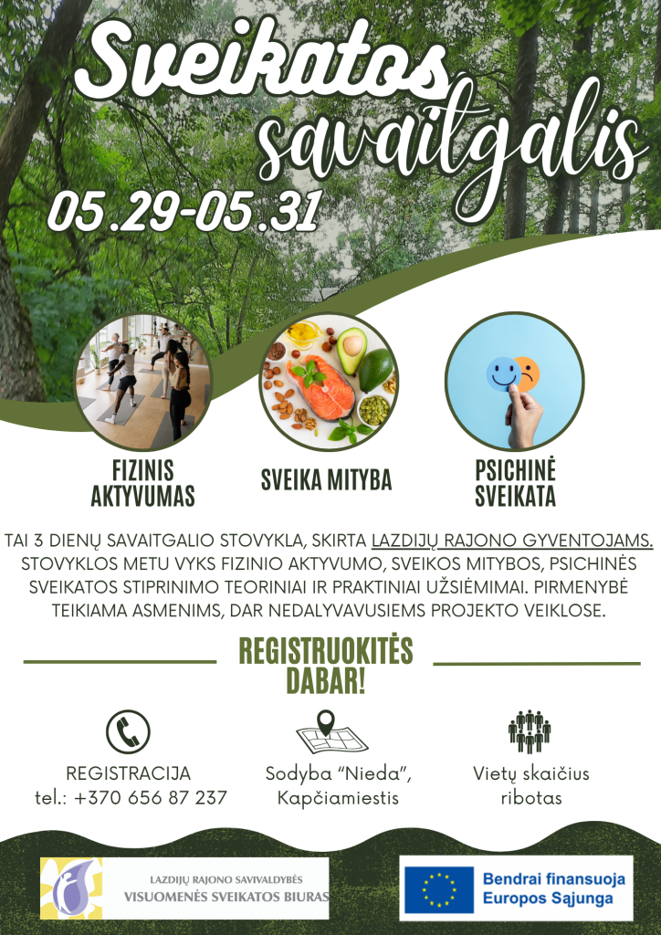 Sveikatos savaitgalis suaugusiems